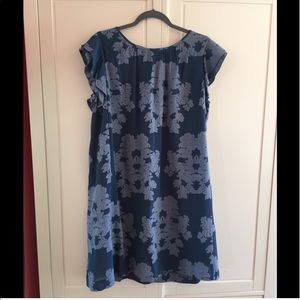 Ann Taylor LOFT Jacquard Textured Floral Dress